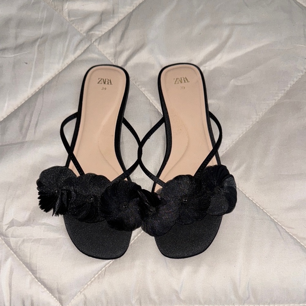 Zara Black Sandals